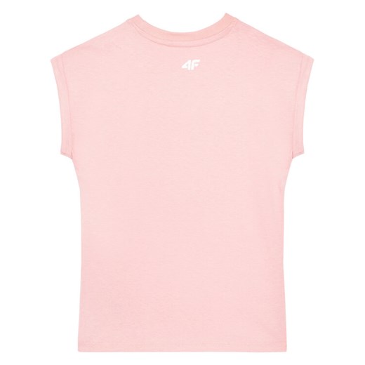 4F T-Shirt HJL21-JTSD012A Różowy Regular Fit 164 MODIVO