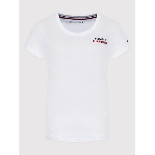 Tommy Hilfiger T-Shirt UW0UW03241 Biały Regular Fit Tommy Hilfiger M MODIVO promocja