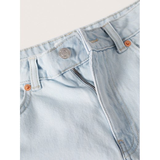 Mango Szorty jeansowe Mom 80 37020300 Niebieski Mom Fit Mango 46 okazja MODIVO