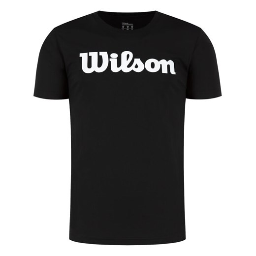 Wilson Koszulka techniczna Uwii Script Tech Tee WRA770306 Czarny Regular Fit Wilson L okazyjna cena MODIVO