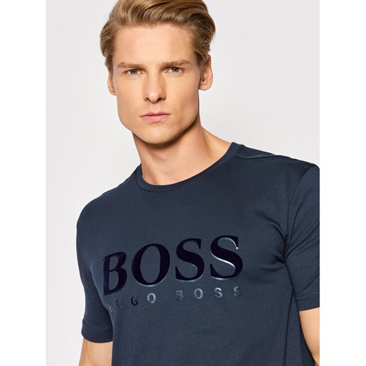 Boss T-Shirt Tee 3 50462840 Granatowy Regular Fit S promocyjna cena MODIVO