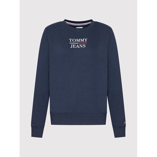 Tommy Jeans Bluza Terry lLogo DW0DW09663 Granatowy Regular Fit Tommy Jeans XL okazja MODIVO