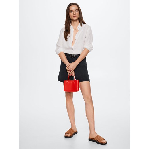 Mango Szorty jeansowe Zaida 37000324 Czarny Relaxed Fit Mango 38 promocja MODIVO