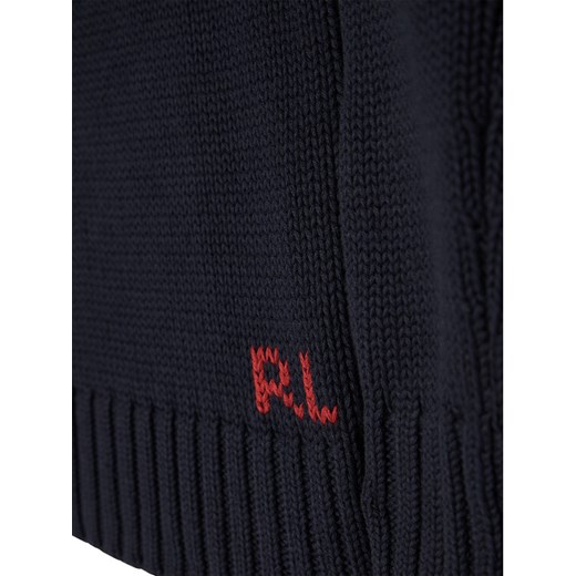 Polo Ralph Lauren Sweter Hunter 323668285001 Granatowy Regular Fit Polo Ralph Lauren S wyprzedaż MODIVO