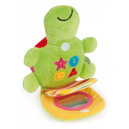Pluszowa zabawka dźwiękowa „Kolorowy ocean - Żółw” maluszeksklep-pl zielony dziecięce