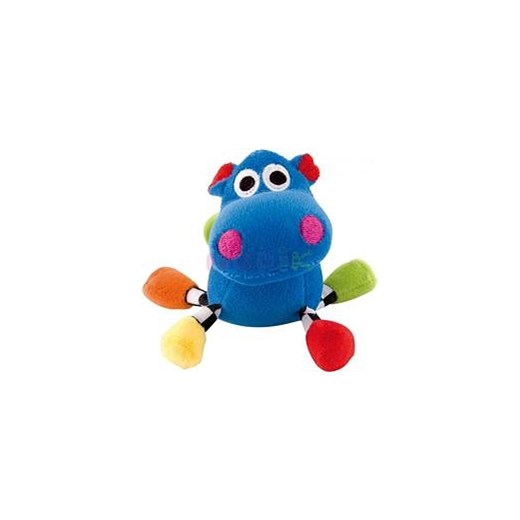 Welurowa zabawka dźwiękowa „Zwariowane zwierzątka” maluszeksklep-pl niebieski miekki