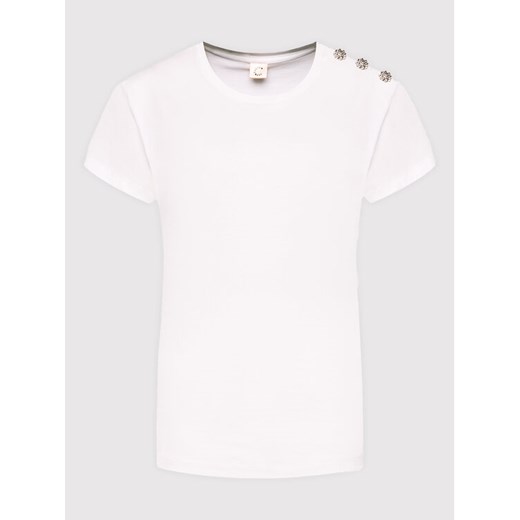 Custommade T-Shirt Molly Crystal 999114104 Biały Regular Fit Custommade S MODIVO wyprzedaż