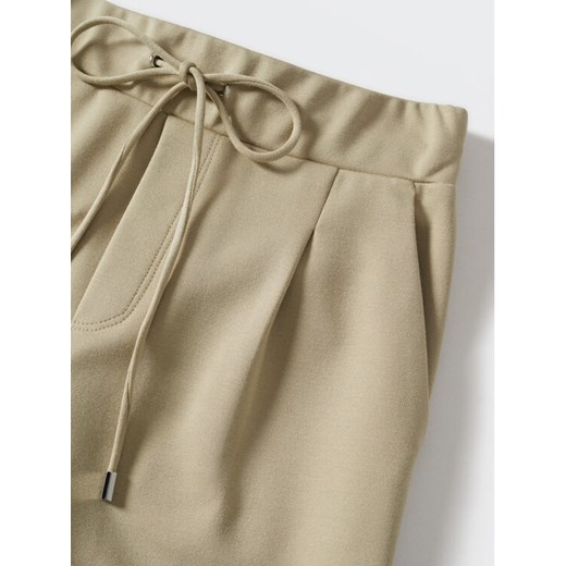 Mango Spodnie dresowe Florida 37073839 Beżowy Regular Fit Mango XXL wyprzedaż MODIVO