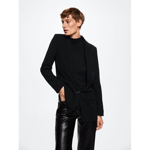 Mango Żakiet Eleonor 37064765 Czarny Oversize Mango XXL okazja MODIVO