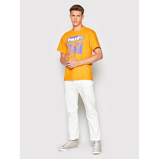 HUF T-Shirt Que Como TS01828 Pomarańczowy Regular Fit Huf S MODIVO okazyjna cena