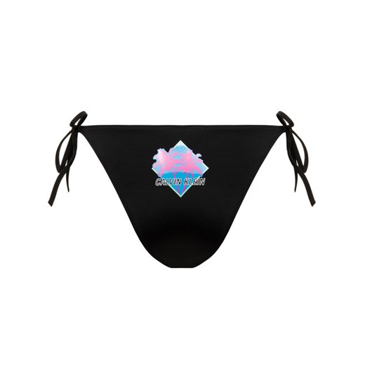 Calvin Klein Swimwear Dół od bikini Cheeky String Side Tie KW0KW00936 Czarny XS wyprzedaż MODIVO