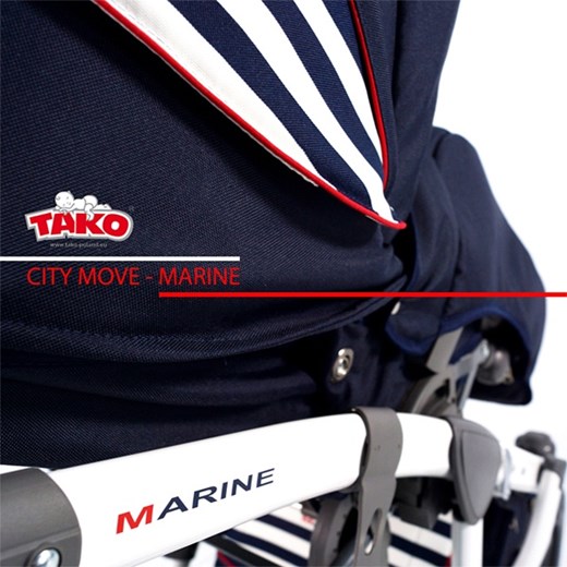 Wózek Tako City Move Marine 06 maluszeksklep-pl bialy aluminiowe