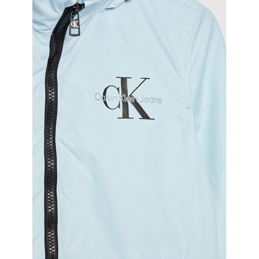 Calvin Klein Jeans Kurtka przejściowa Monogram IB0IB01213 Niebieski Regular Fit 12Y okazja MODIVO