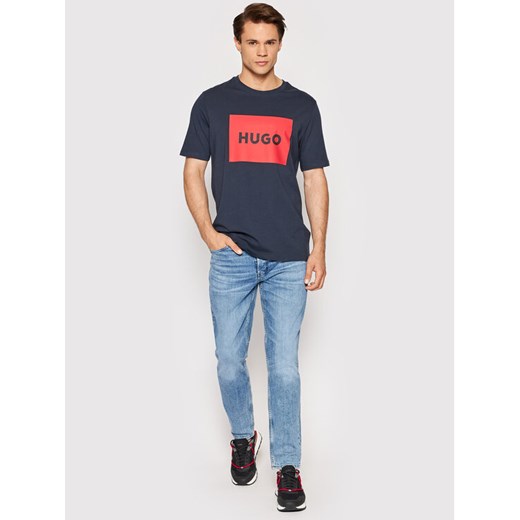 Hugo T-Shirt Dulive222 50467952 Granatowy Regular Fit S MODIVO okazyjna cena