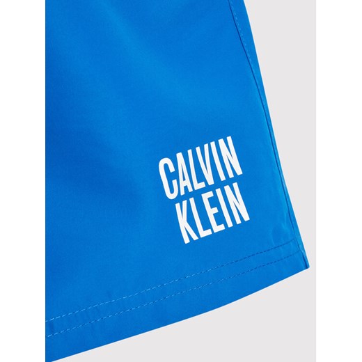 Calvin Klein Swimwear Szorty kąpielowe Intense Power KV0KV00001 Niebieski 10_12Y okazyjna cena MODIVO