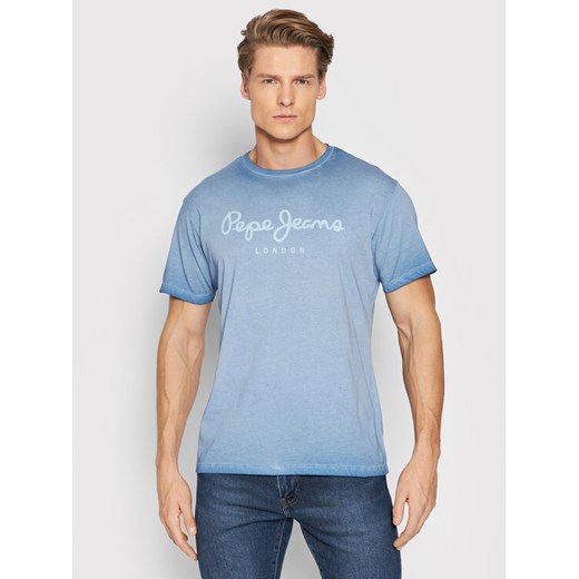 Pepe Jeans T-Shirt West Sir PM504032 Niebieski Regular Fit Pepe Jeans M okazja MODIVO