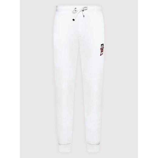 Tommy Hilfiger Spodnie dresowe Essential Monogram MW0MW28208 Biały Regular Fit Tommy Hilfiger XXL okazja MODIVO