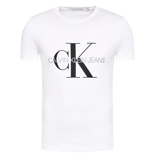 Calvin Klein Jeans T-Shirt Core Monogram Logo J30J314314 Biały Regular Fit XXL promocyjna cena MODIVO