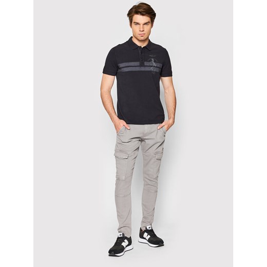 Aeronautica Militare Polo 221PO1621P212 Granatowy Regular Fit Aeronautica Militare XL okazja MODIVO