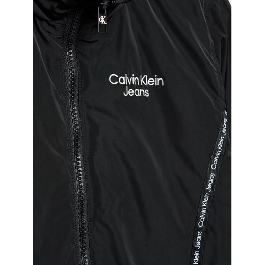 Calvin Klein Jeans Kurtka przejściowa Logo Tape IG0IG01437 Czarny Regular Fit 16 MODIVO wyprzedaż