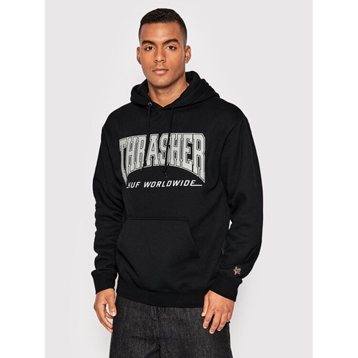 HUF Bluza Bayview PF00563 Czarny Regular Fit Huf M promocja MODIVO