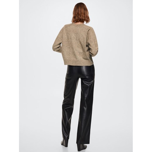 Mango Kardigan Canada 37096306 Brązowy Relaxed Fit Mango M MODIVO wyprzedaż