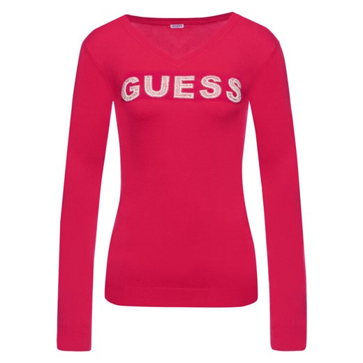 Guess Sweter Megan W01R93 Z2760 Różowy Regular Fit Guess XS okazyjna cena MODIVO