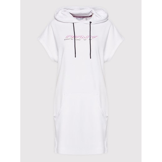 DKNY Sport Sukienka dzianinowa DP1D4493 Biały Regular Fit S okazja MODIVO