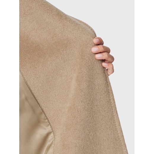 Weekend Max Mara Płaszcz wełniany Tempera 50160423 Brązowy Regular Fit 48 promocja MODIVO