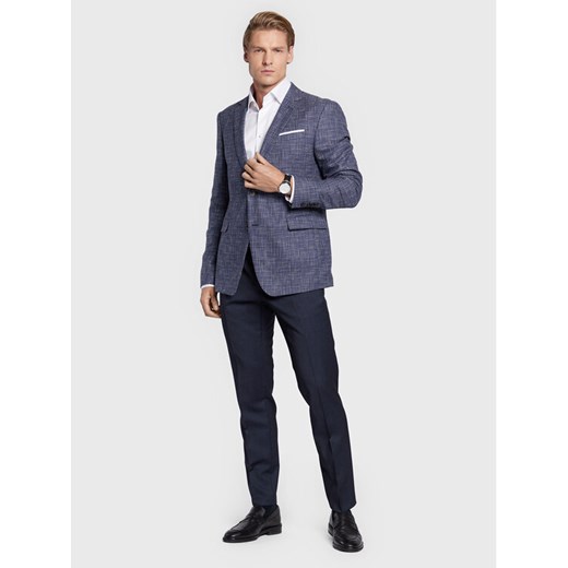 JOOP! Marynarka 17 Jb-84Hogiz 30030191 Granatowy Slim Fit Joop! 52 okazyjna cena MODIVO