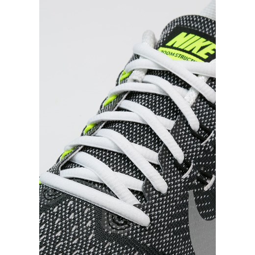 Nike Performance AIR ZOOM STRUCTURE 18 Obuwie do biegania Stabilność white/metallic silver/black/volt zalando szary stabilne