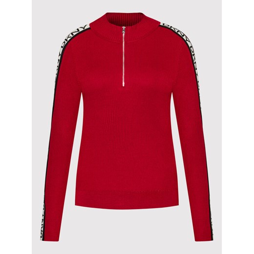 DKNY Sweter P1MSA0A0 Czerwony Slim Fit L MODIVO okazja