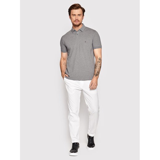 Tommy Hilfiger Polo 1985 MW0MW17770 Szary Regular Fit Tommy Hilfiger S wyprzedaż MODIVO