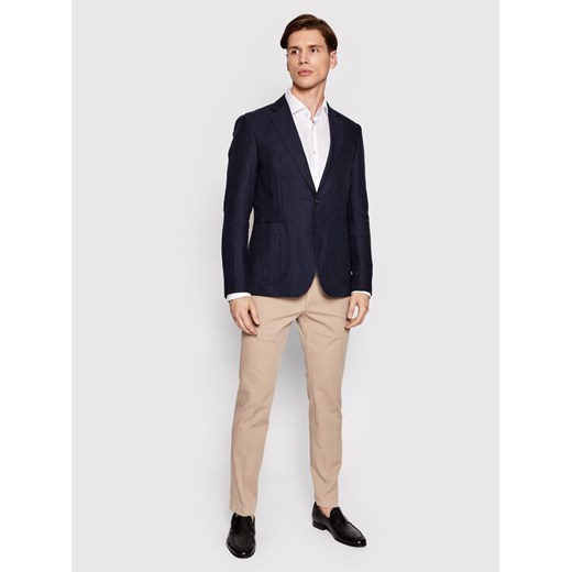 JOOP! Marynarka 17 Jb-47Hoverest 30026613 Granatowy Slim Fit Joop! 56 MODIVO promocyjna cena