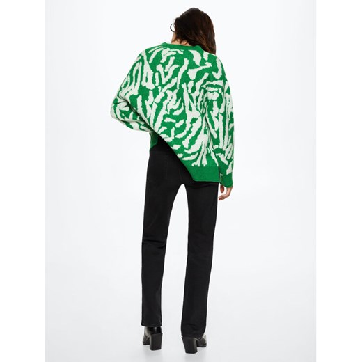 Mango Sweter Tigre 37045930 Kolorowy Oversize Mango M okazyjna cena MODIVO