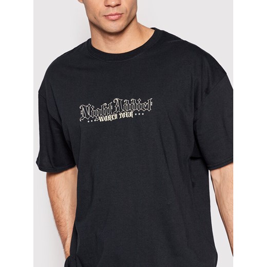 Night Addict T-Shirt MTS-NA574WORLD Czarny Regular Fit Night Addict L wyprzedaż MODIVO