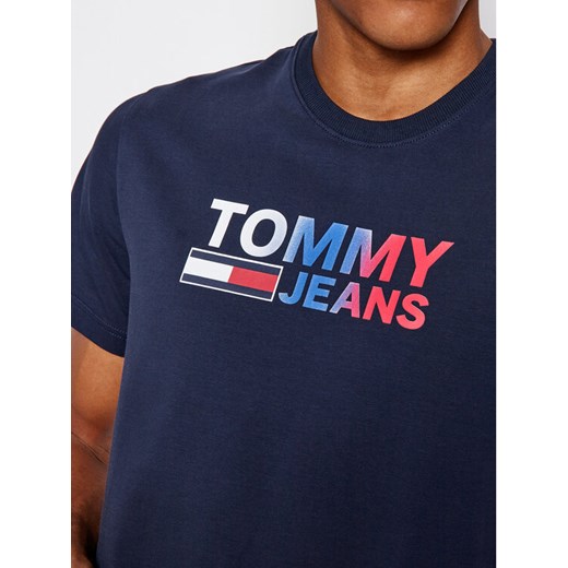 Tommy Jeans T-Shirt DM0DM10235 Granatowy Regular Fit Tommy Jeans S MODIVO okazyjna cena