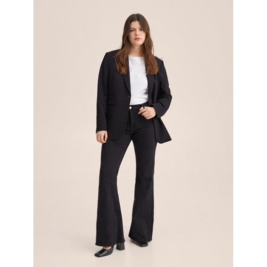 Mango Jeansy Flare 27000886 Czarny Regular Fit Mango 34 MODIVO wyprzedaż