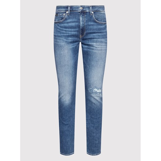 Calvin Klein Jeans Jeansy J30J321133 Niebieski Slim Fit 33_34 promocja MODIVO