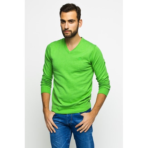 Sweter męski - Mc Neal answear-com zielony bawełniane