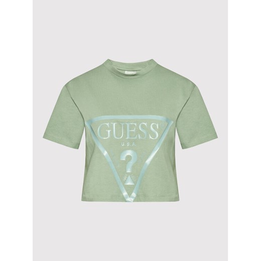 Guess T-Shirt V2RI00 K8HM0 Zielony Relaxed Fit Guess XL okazja MODIVO
