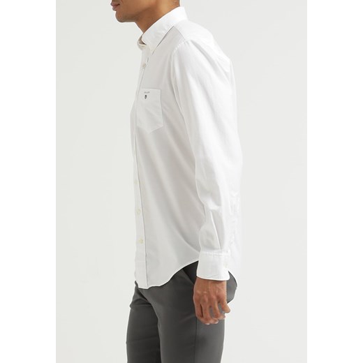 Gant ACADEMIC OXFORD REGULAR FIT Koszula white zalando bialy bez wzorów/nadruków