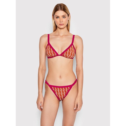 Calvin Klein Swimwear Góra od bikini Triangle KW0KW01747 Kolorowy S wyprzedaż MODIVO