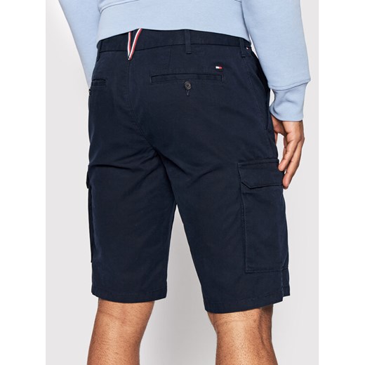 Tommy Hilfiger Szorty materiałowe John MW0MW24953 Granatowy Regular Fit Tommy Hilfiger 36 wyprzedaż MODIVO