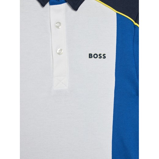 Boss Komplet polo i spodenki J28095 S Granatowy Regular Fit 6Y okazyjna cena MODIVO