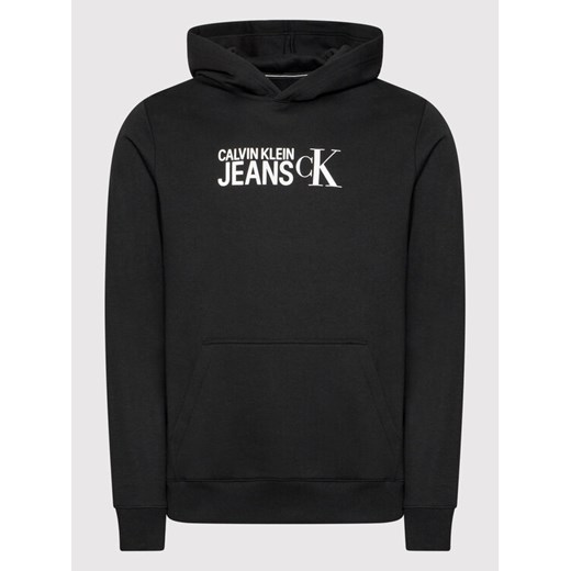 Calvin Klein Jeans Bluza J30J318788 Czarny Regular Fit S okazyjna cena MODIVO
