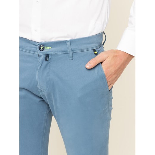 Pierre Cardin Spodnie materiałowe 30035/000/4553 Niebieski Modern Fit Pierre Cardin 33_34 okazja MODIVO