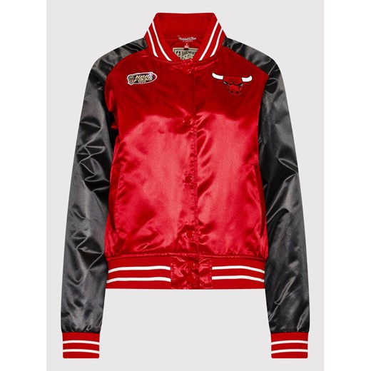 Mitchell & Ness Kurtka bomber OJBF1057 Czerwony Regular Fit Mitchell & Ness XS MODIVO wyprzedaż