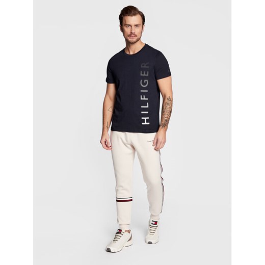 Tommy Hilfiger T-Shirt Vertical Gradient MW0MW29668 Granatowy Slim Fit Tommy Hilfiger S MODIVO