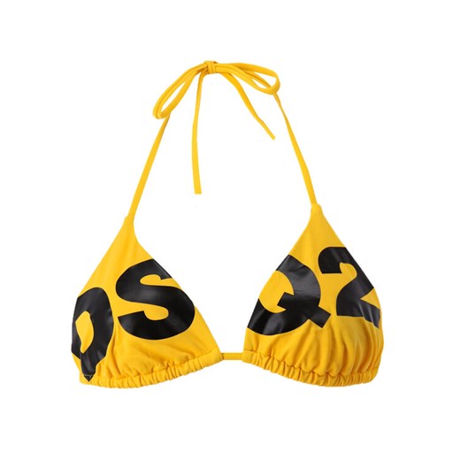 Dsquared2 Underwear Góra od bikini Triangle D6BX62440 Żółty 40 okazyjna cena MODIVO